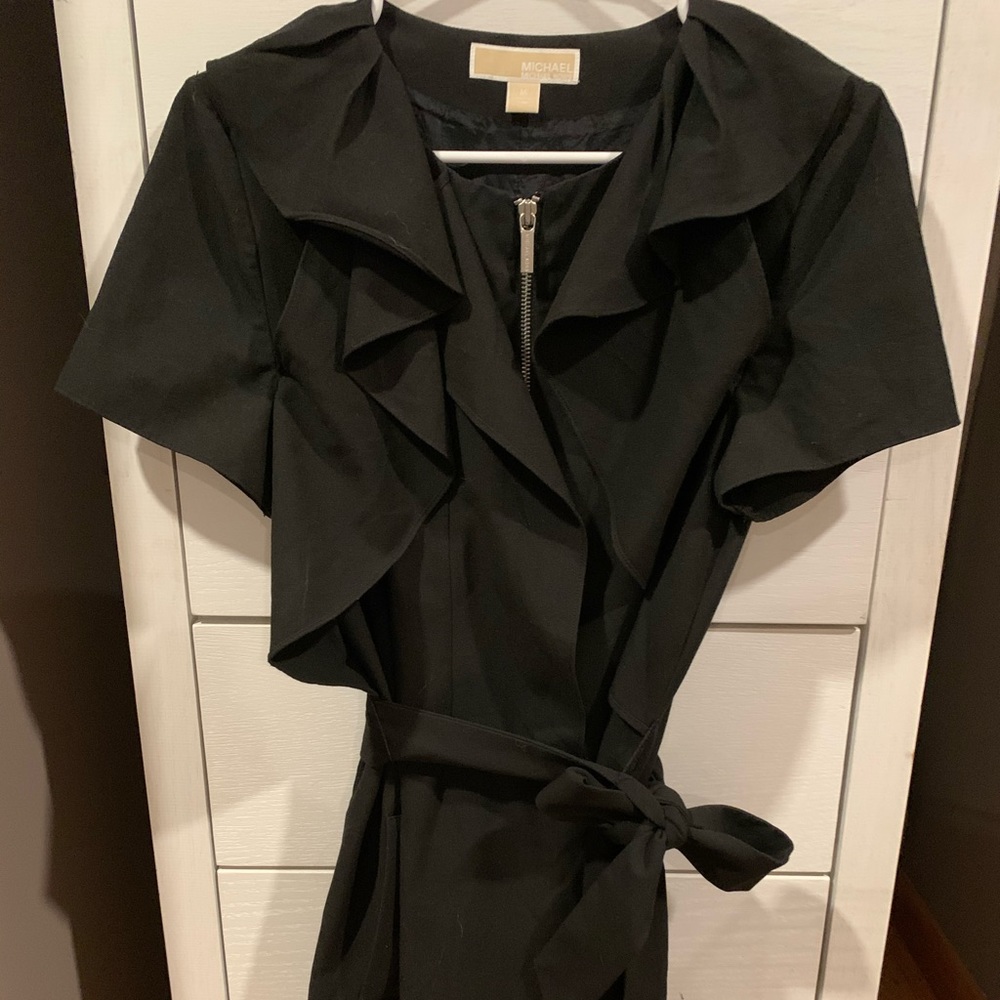 Michael Kors black ruffled dress